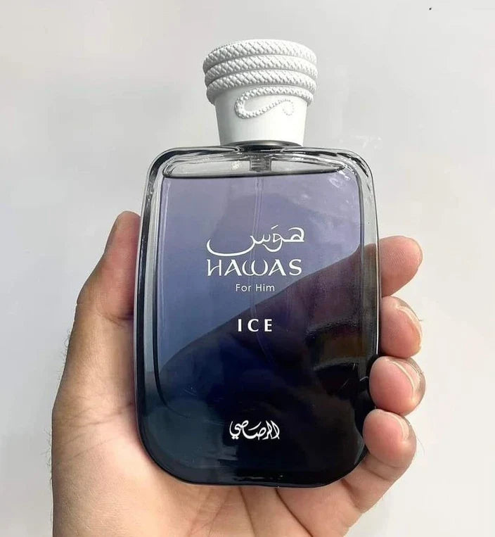 Rasasi Hawas Ice for Men Eau de Parfum – 100ml Long Lasting Fresh Spicy Woody Scent