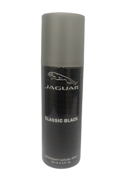Jaguar Classic Black Deodorant Body Spray for Men - 150ml