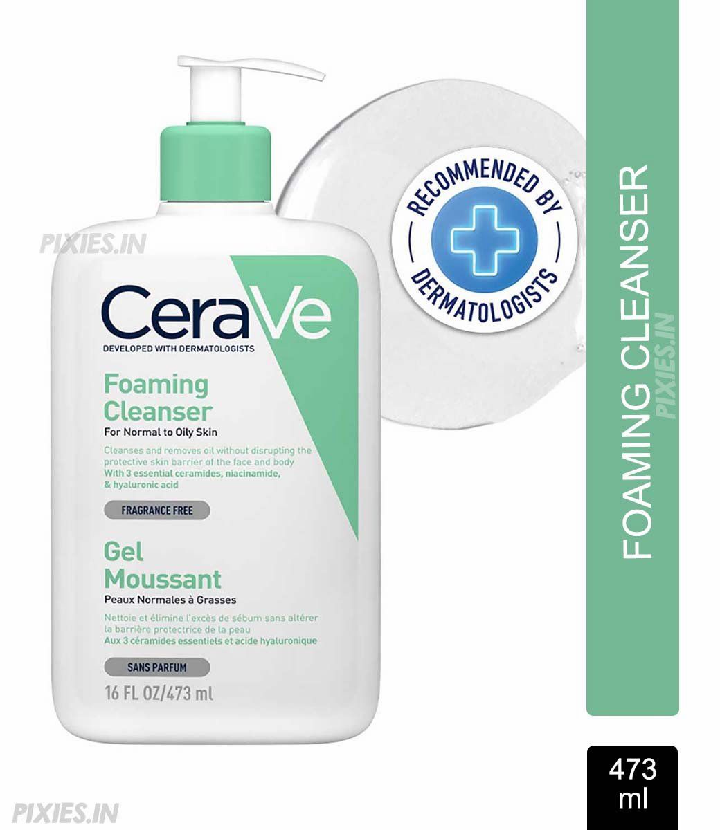 CeraVe Foaming Cleanser for Normal to Oily Skin with Ceramides & Hyaluronic Acid 473ml