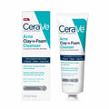 CeraVe Acne Clay-to-Foam Cleanser 2% Salicylic Acid for Acne-Prone Skin 118ml