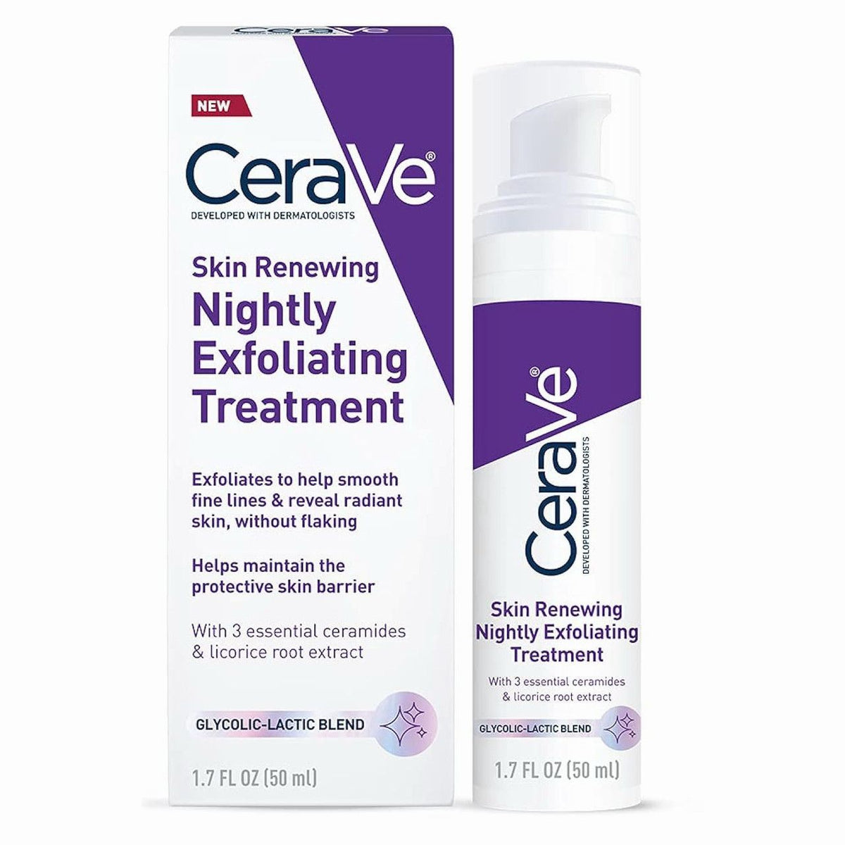 CeraVe Skin Renewing Nightly Exfoliating Treatment 5% AHA 50ml
