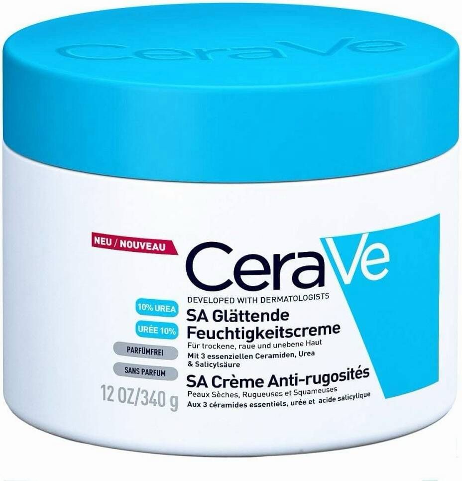 CeraVe SA Smoothing Cream 10% Urea for Rough & Bumpy Skin 340g