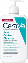 CeraVe Acne Control Cleanser 2% Salicylic Acid for Acne-Prone Skin 473ml
