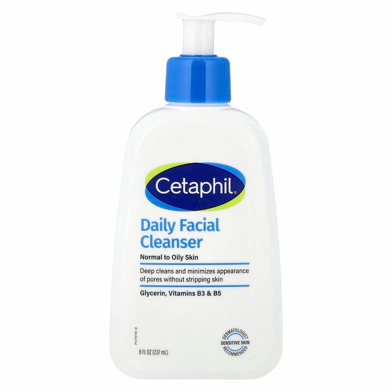 Cetaphil Daily Facial Cleanser for Normal to Oily Skin, 237ml