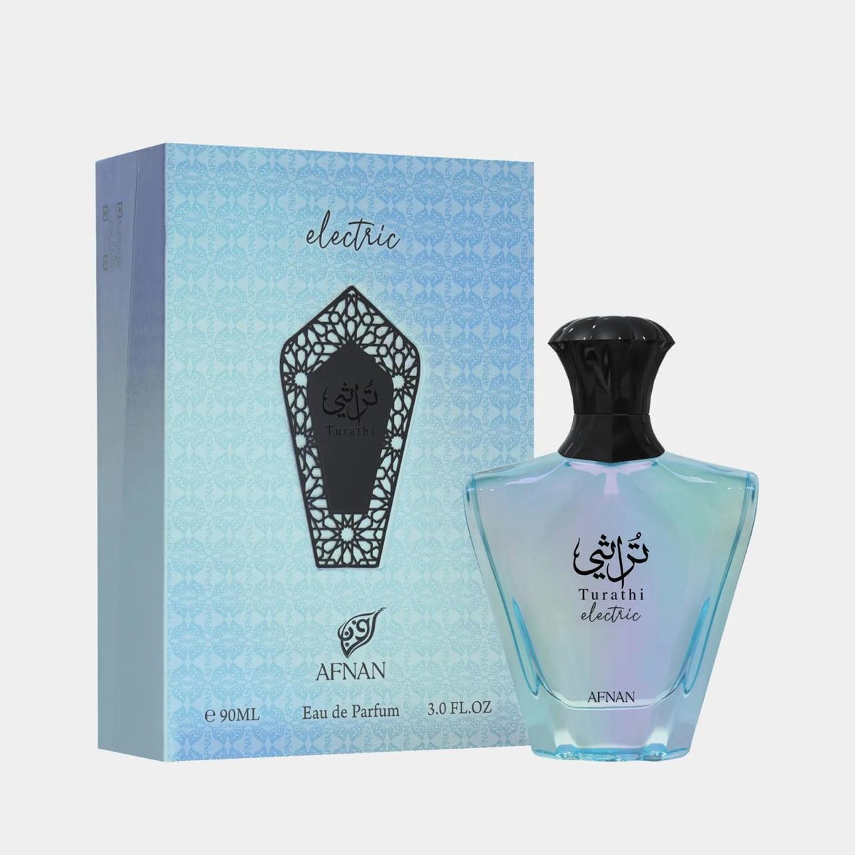 Afnan Turathi Electric Eau de Parfum 90ml – Unisex Fresh Fruity Fragrance