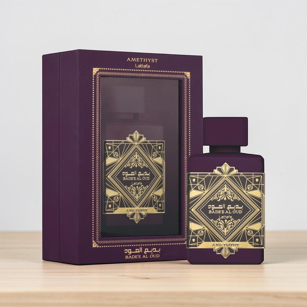 Lattafa Badee Al Oud Amethyst EDP 100ml – Oud & Rose Perfume Unisex