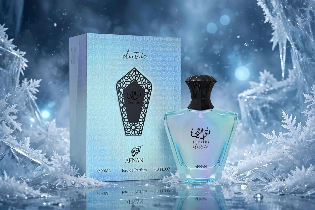 Afnan Turathi Electric Eau de Parfum 90ml – Unisex Fresh Fruity Fragrance