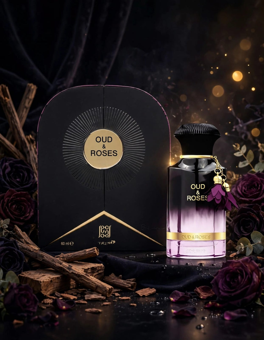 Ahmed Al Maghribi Oud & Roses Eau de Parfum, 60ml