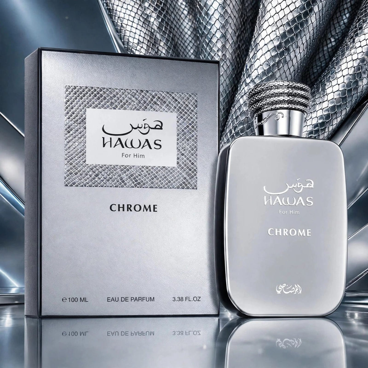 Rasasi Hawas Chrome Eau de Parfum 100ml for Men