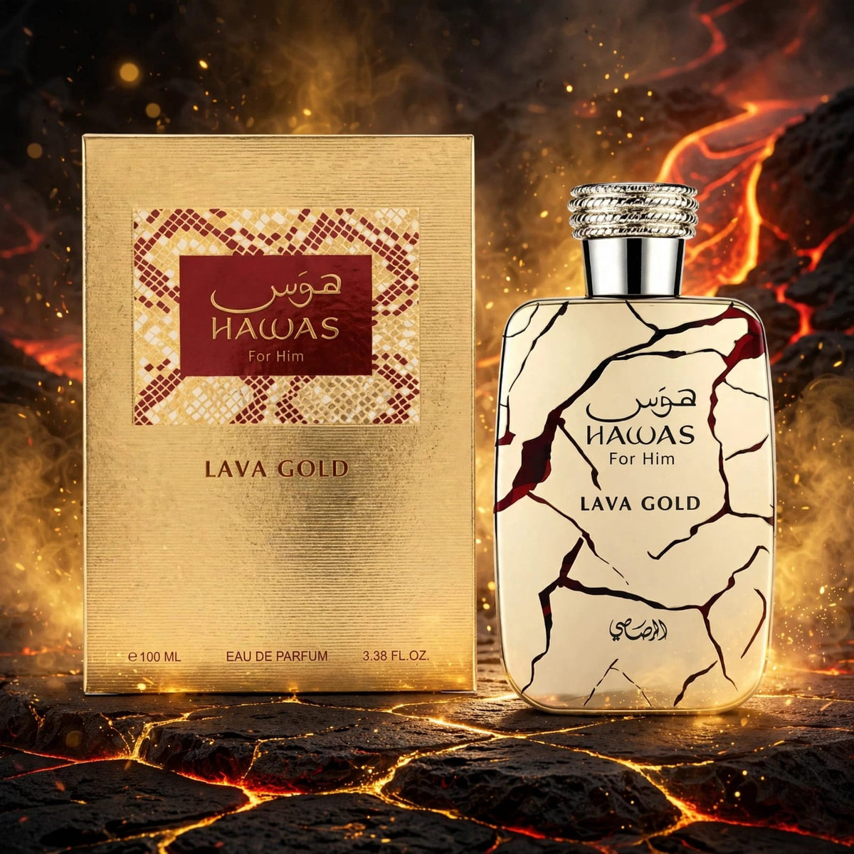 Rasasi Hawas Lava Gold Eau de Parfum 100ml for Men