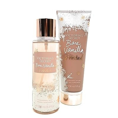 Victoria's Secret Bare Vanilla Frosted Mist & Lotion Set 250ml (Pack of 2)