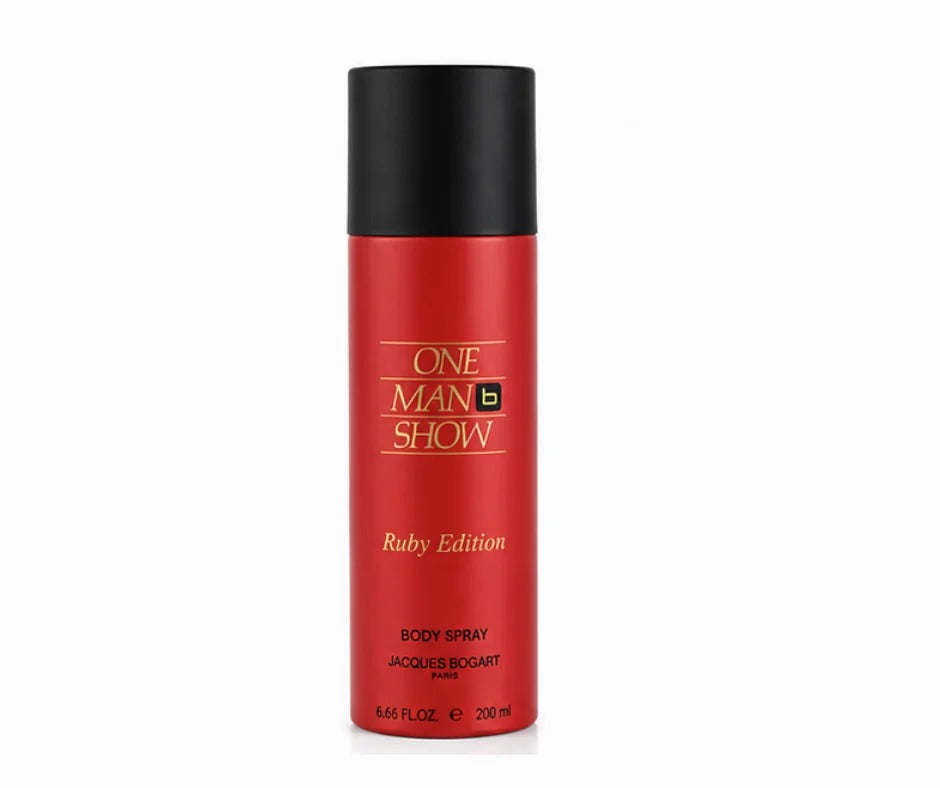 Jacques Bogart One Man Show Ruby Edition Body Spray 200 ml for Men