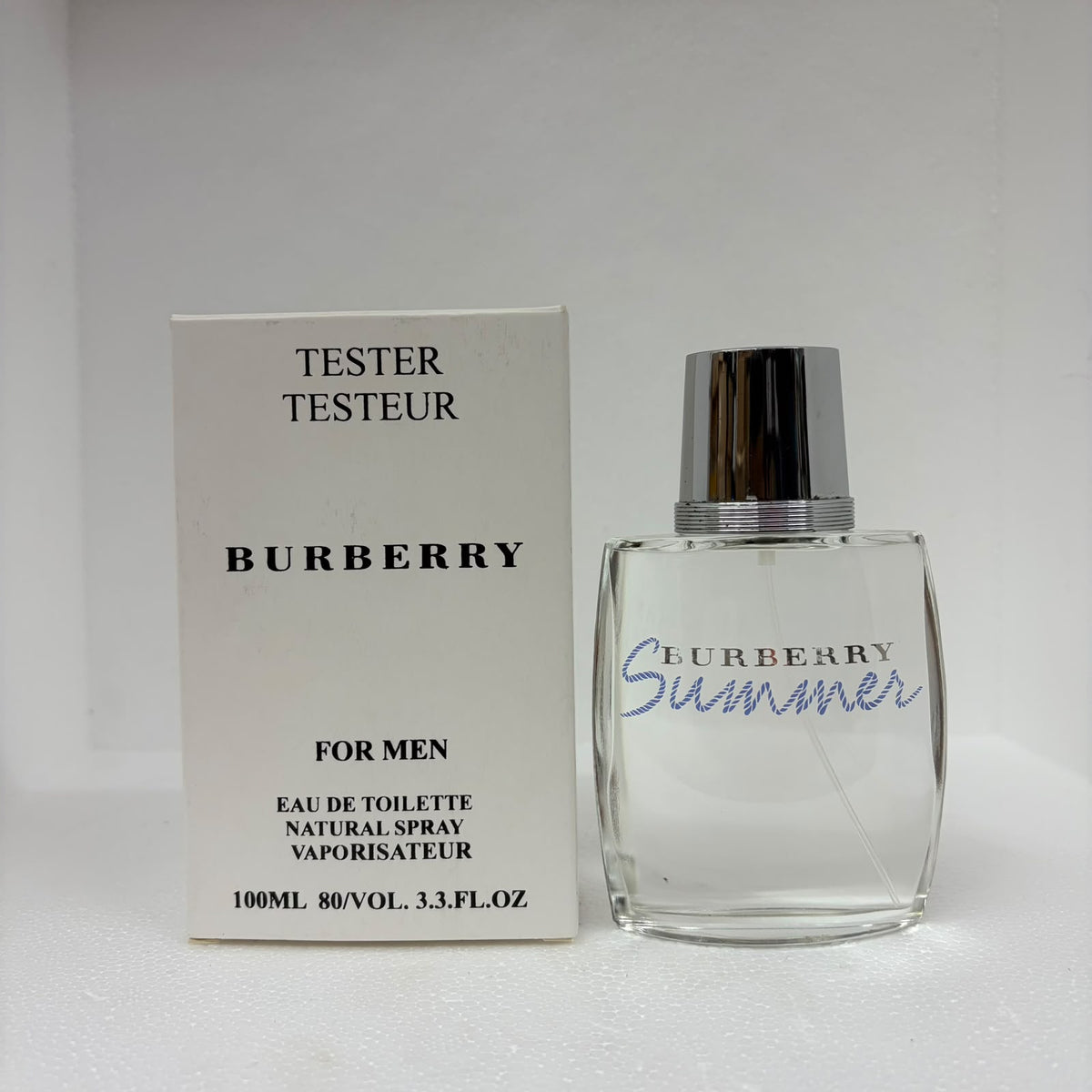 Burberry Summer for Men Eau de Toilette 100ml – Fresh Woody Aromatic Fragrance (Tester)
